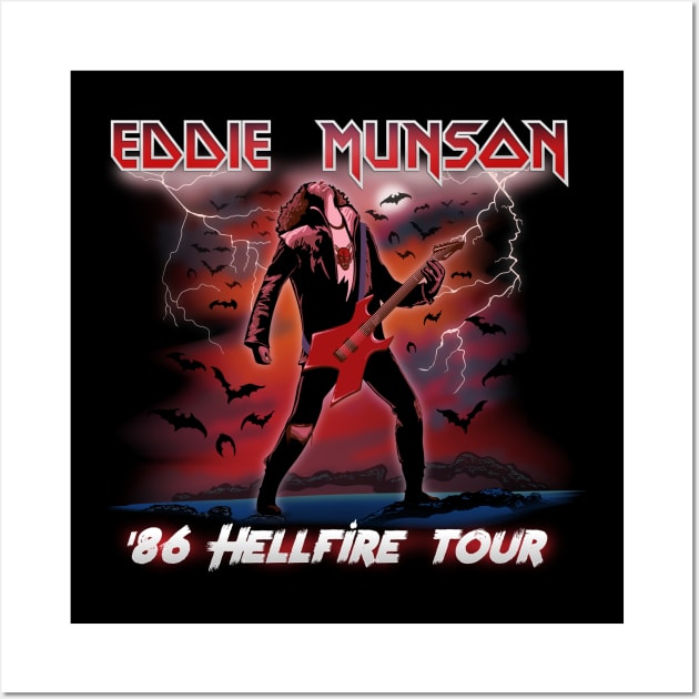 Eddie Munson Hellfire Concert Wall Art by zellsbells